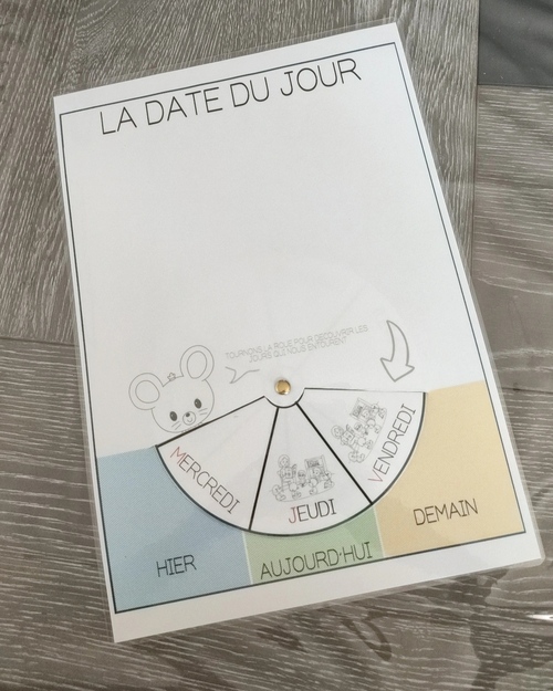 La roue des jours et frise de l’année